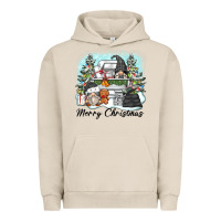 Pigment French Oak merry christmas gnomes Urban Hoodie - Zillion Design Studio