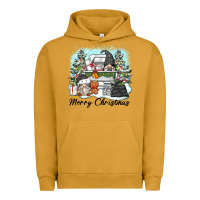 Pigment Peanut Butter merry christmas gnomes Urban Hoodie - Zillion Design Studio