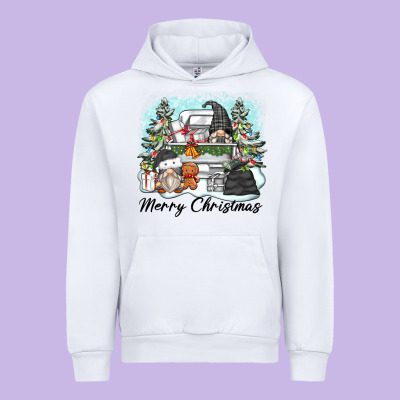 Merry Christmas Gnomes Urban Hoodie Designed By Zillion Design Studio