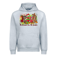 Heather Grey jesus the reason for the season Urban Hoodie - Zillion Design Studio