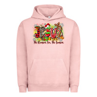 Pigment Salmon jesus the reason for the season Urban Hoodie - Zillion Design Studio