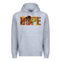 Heather Grey hope afro Premium Hoodie - texasbilliewilder