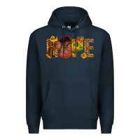 Navy hope afro Premium Hoodie - texasbilliewilder