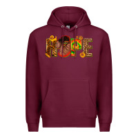 Burgundy hope afro Premium Hoodie - texasbilliewilder