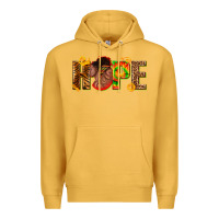 Mustard hope afro Premium Hoodie - texasbilliewilder