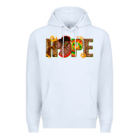 White hope afro Premium Hoodie - texasbilliewilder