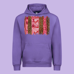 Valentine's Day Love Brushstrokes Urban Hoodie Designed By Ranaportraitstore