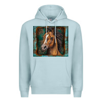 Blue Mist western horse Premium Hoodie - Zillion Design Studio