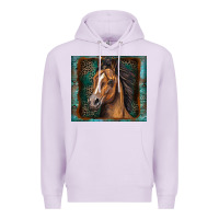 Lilac western horse Premium Hoodie - Zillion Design Studio
