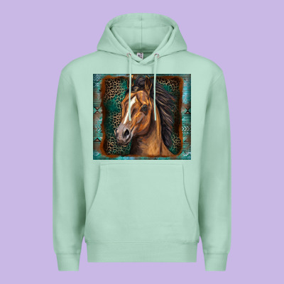 Western Horse Premium Hoodie Designed By Zillion Design Studio