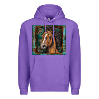 Purple western horse Premium Hoodie - Zillion Design Studio