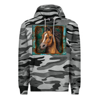 Slate Camo western horse Premium Hoodie - Zillion Design Studio