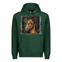 Sports Green western horse Premium Hoodie - Zillion Design Studio