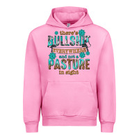 Fuchsia Pink theres bullshit everywhere and not a pasture tbw Urban Hoodie - texasbilliewilder