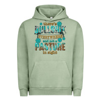 Pigment Oil Green theres bullshit everywhere and not a pasture tbw Urban Hoodie - texasbilliewilder