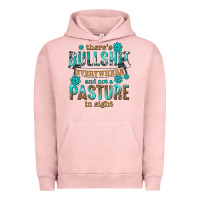 Pigment Salmon theres bullshit everywhere and not a pasture tbw Urban Hoodie - texasbilliewilder