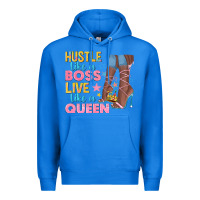 True Royal hustle like a boss live like a queen Premium Hoodie - texasbilliewilder