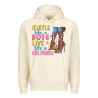 Sandshell hustle like a boss live like a queen Premium Hoodie - texasbilliewilder