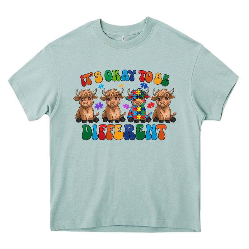 Its Okay To Be Different Heavy Core Tee by CowhideDigitalArt | Teevron