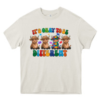 Cream Its Okay To Be Different Heavy Core Tee - CowhideDigitalArt