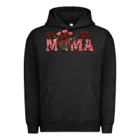 Pigment Black Valentine's day mama black highland cow Urban Hoodie - RanaPortraitStore
