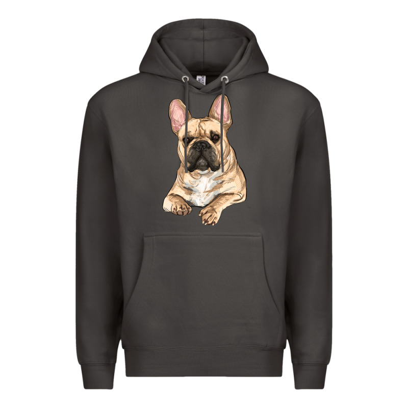 French Bulldog Sitting Premium Hoodie by RanaPortraitStore | Teevron