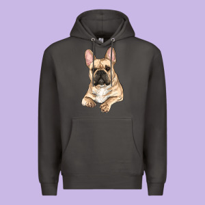 French Bulldog Sitting Premium Hoodie Designed By Ranaportraitstore