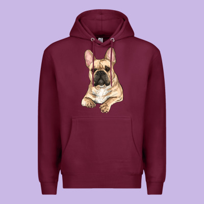 French Bulldog Sitting Premium Hoodie Designed By Ranaportraitstore