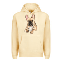 Pina Colada French bulldog sitting Premium Hoodie - RanaPortraitStore
