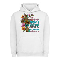 Pigment Lunar Rock this is how i fight my battle tbw Urban Hoodie - texasbilliewilder