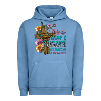 Pigment Pebble Blue this is how i fight my battle tbw Urban Hoodie - texasbilliewilder