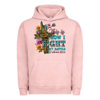 Pigment Salmon this is how i fight my battle tbw Urban Hoodie - texasbilliewilder