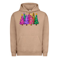 Pigment Burro christmas trees and lights Urban Hoodie - Zillion Design Studio