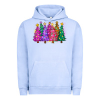 Pigment Grape Ice christmas trees and lights Urban Hoodie - Zillion Design Studio