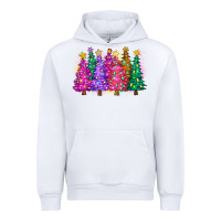 White christmas trees and lights Urban Hoodie - Zillion Design Studio