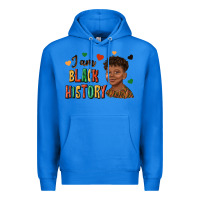 True Royal i am black history afro black boy child juneteenth Premium Hoodie - texasbilliewilder