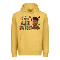 Antique Gold i am black history afro black boy child juneteenth Premium Hoodie - texasbilliewilder
