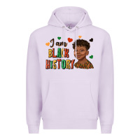 Lilac i am black history afro black boy child juneteenth Premium Hoodie - texasbilliewilder