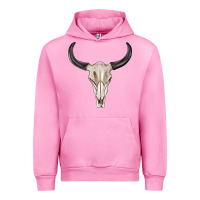 Fuchsia Pink western bull skull tbw Urban Hoodie - texasbilliewilder