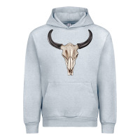 Heather Grey western bull skull tbw Urban Hoodie - texasbilliewilder