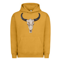 Pigment Peanut Butter western bull skull tbw Urban Hoodie - texasbilliewilder