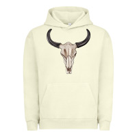 Pigment Pistachio western bull skull tbw Urban Hoodie - texasbilliewilder