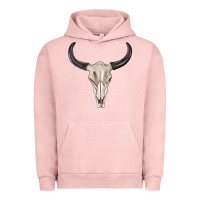 Pigment Salmon western bull skull tbw Urban Hoodie - texasbilliewilder