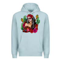 Blue Mist mexico girl Premium Hoodie - Zillion Design Studio