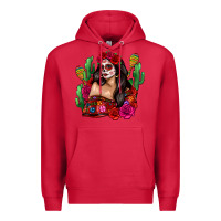 Cardinal mexico girl Premium Hoodie - Zillion Design Studio