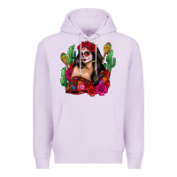 Lilac mexico girl Premium Hoodie - Zillion Design Studio