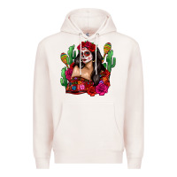 Pale Pink mexico girl Premium Hoodie - Zillion Design Studio
