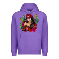 Purple mexico girl Premium Hoodie - Zillion Design Studio