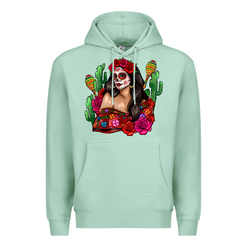 Mexico Girl Premium Hoodie by Zillion Design Studio | Teevron