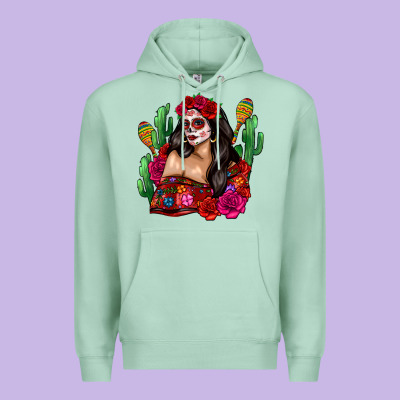 Mexico Girl Premium Hoodie Designed By Zillion Design Studio